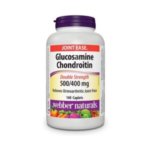 葡萄糖胺软骨素500/400毫克_双重强度，品牌-Webber naturals
